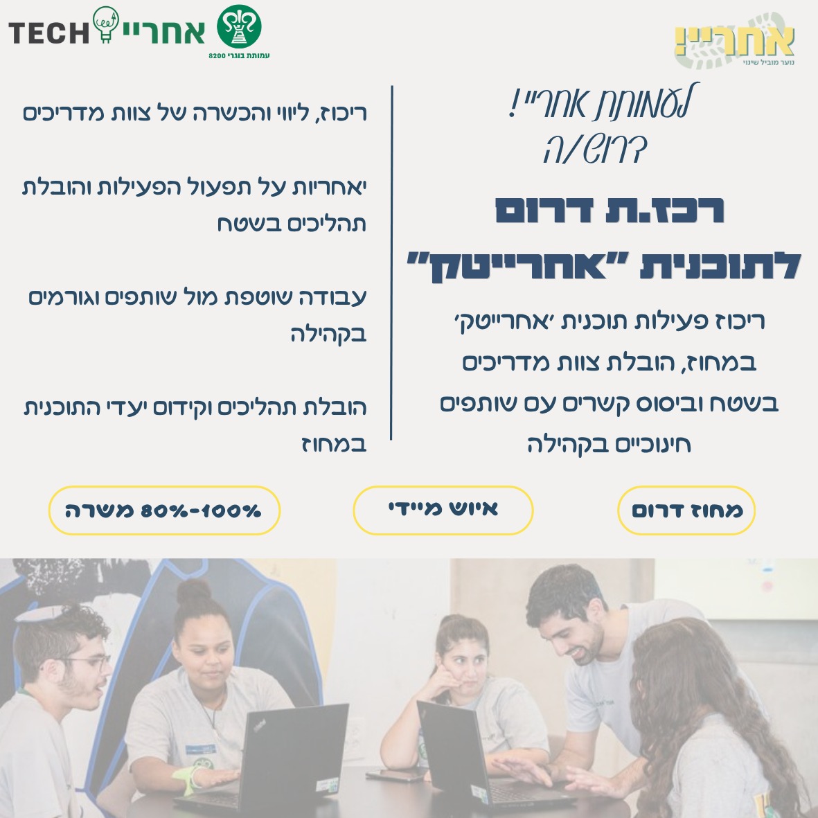 רכז מחוז דרום אחרייטק – 152394 רכז מחוז דרום אחרייטק – 152394