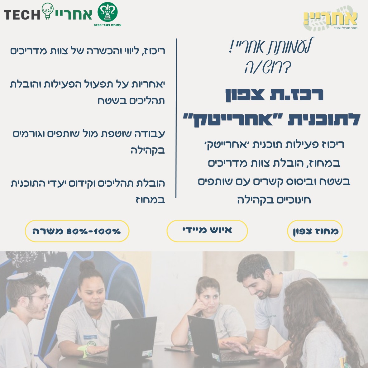 רכז מחוז צפון אחרייטק – 152392 רכז מחוז צפון אחרייטק – 152392